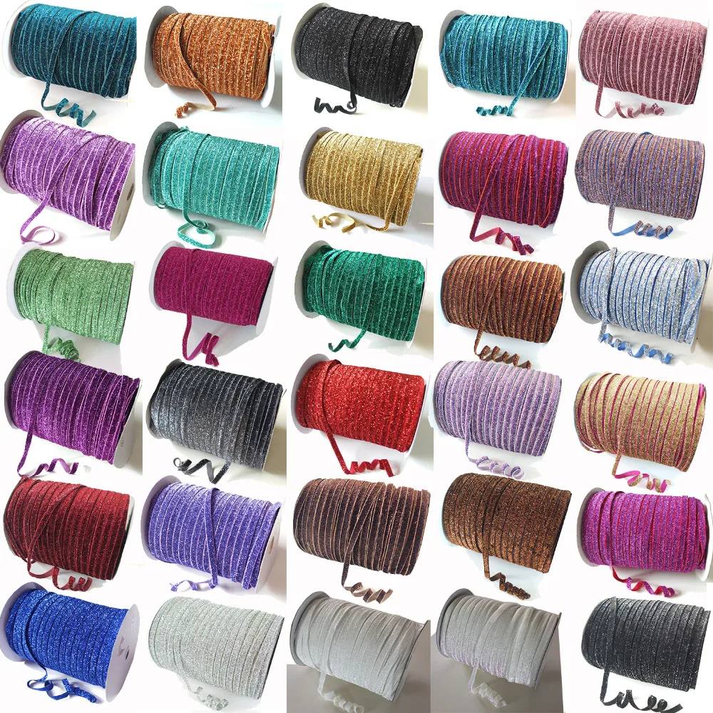 5 Yards 9MM Glitter elastic bands Sewing Sparkling Elastic Fabric DIY Hair bow Hair Elastic Garment elastic accessories Supplies
5 Yards 9MM Glitter elastic bands Sewing Sparkling Elastic Fabric DIY Hair bow Hair Elastic Garment elastic accessories Supplies