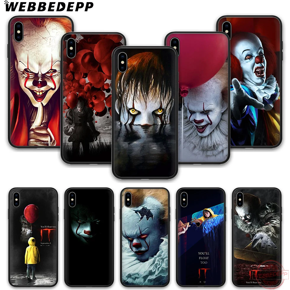 WEBBEDEPP клоун террор это мягкий силиконовый чехол для телефона iPhone 5 6 7 8 Plus X XS XR Max.11
