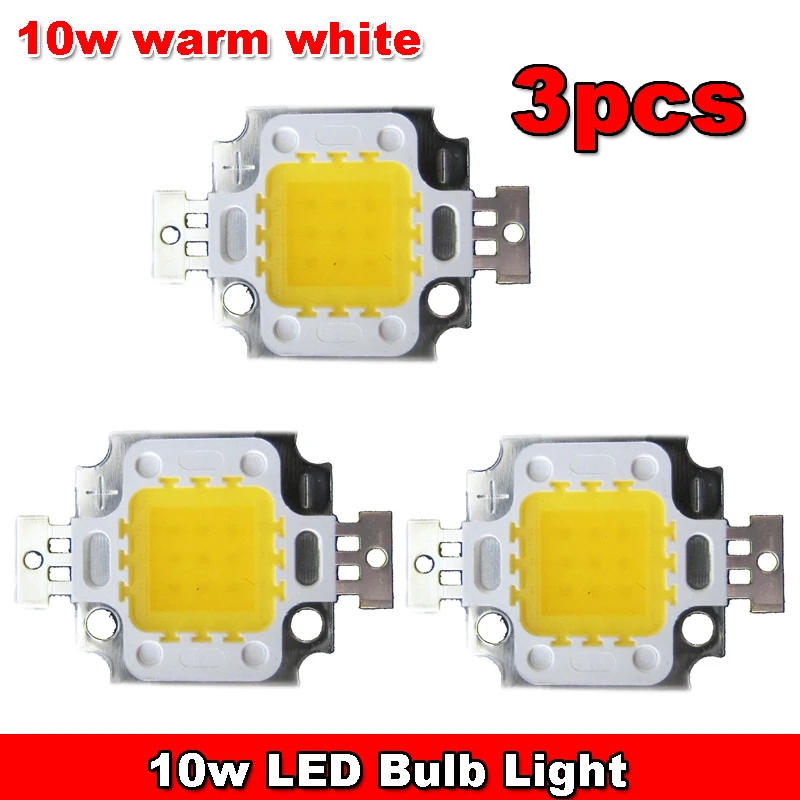 3pcs 10W 900LM Warm White 3000K ~ 3500k SMD LED Diodes Light Lamp Light Bulb Parts
3pcs 10W 900LM Warm White 3000K ~ 3500k SMD LED Diodes Light Lamp Light Bulb Parts