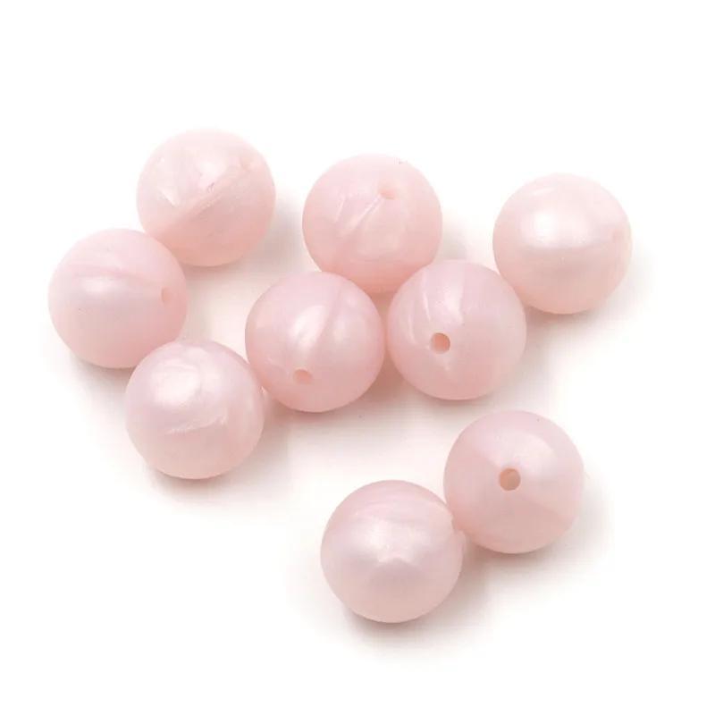 JOJOCHEW 100pcs 9mm-19mm Pearl Light Pink Silicone Baby Teething Beads BPA Free Round Cuentas de silicona Jewelry Handmade
JOJOCHEW 100pcs 9mm-19mm Pearl Light Pink Silicone Baby Teething Beads BPA Free Round Cuentas de silicona Jewelry Handmade