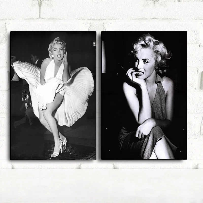 Movie Actress Black and White Marilyn Monroe Vintage Canvas Art Painting Posters and Prints Nordic Wall Picture for Living Room
Movie Actress Black and White Marilyn Monroe Vintage Canvas Art Painting Posters and Prints Nordic Wall Picture for Living Room
