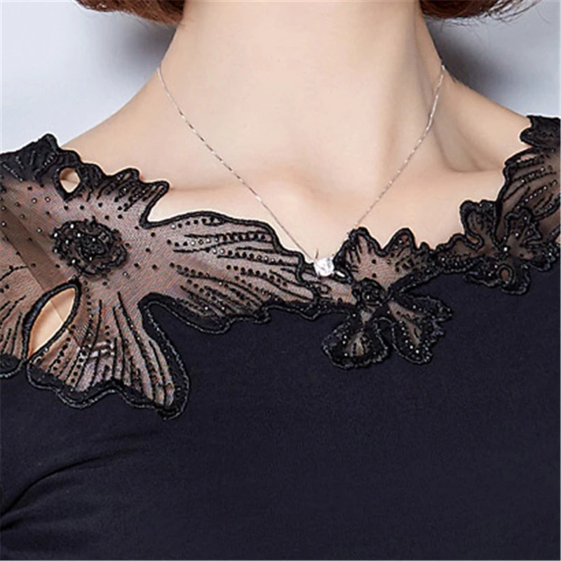 Spring Autumn Women Big Size 3XL Lace Hollow Out Sexy Chiffon Shirt Tops Female Long Sleeve O-Neck Blouse Camisas Femininas O129
Spring Autumn Women Big Size 3XL Lace Hollow Out Sexy Chiffon Shirt Tops Female Long Sleeve O-Neck Blouse Camisas Femininas O129