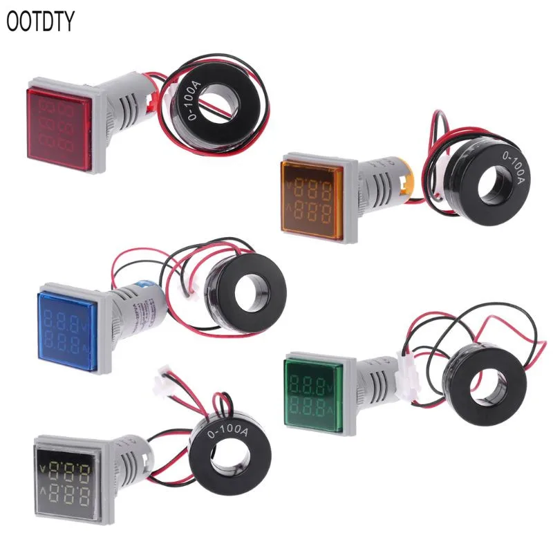 OOTDTY Square LED Digital Dual Display Voltmeter & Ammeter Voltage Gauge Current Meter AC 60-500V 0-100A
OOTDTY Square LED Digital Dual Display Voltmeter & Ammeter Voltage Gauge Current Meter AC 60-500V 0-100A