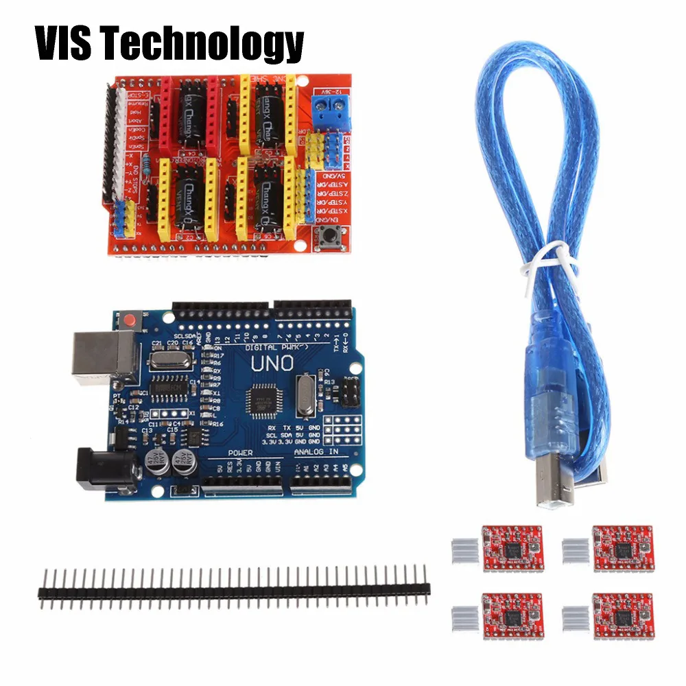 3D V3 ЧПУ щит V3 гравировальный станок + UNO R3 CH430 с USB + A4988 Reprap Шаговые драйверы для GRBL ЧПУ arduino комплект для самостоятельной сборки
3D V3 ЧПУ щит V3 гравировальный станок + UNO R3 CH430 с USB + A4988 Reprap Шаговые драйверы для GRBL ЧПУ arduino комплект для самостоятельной сборки