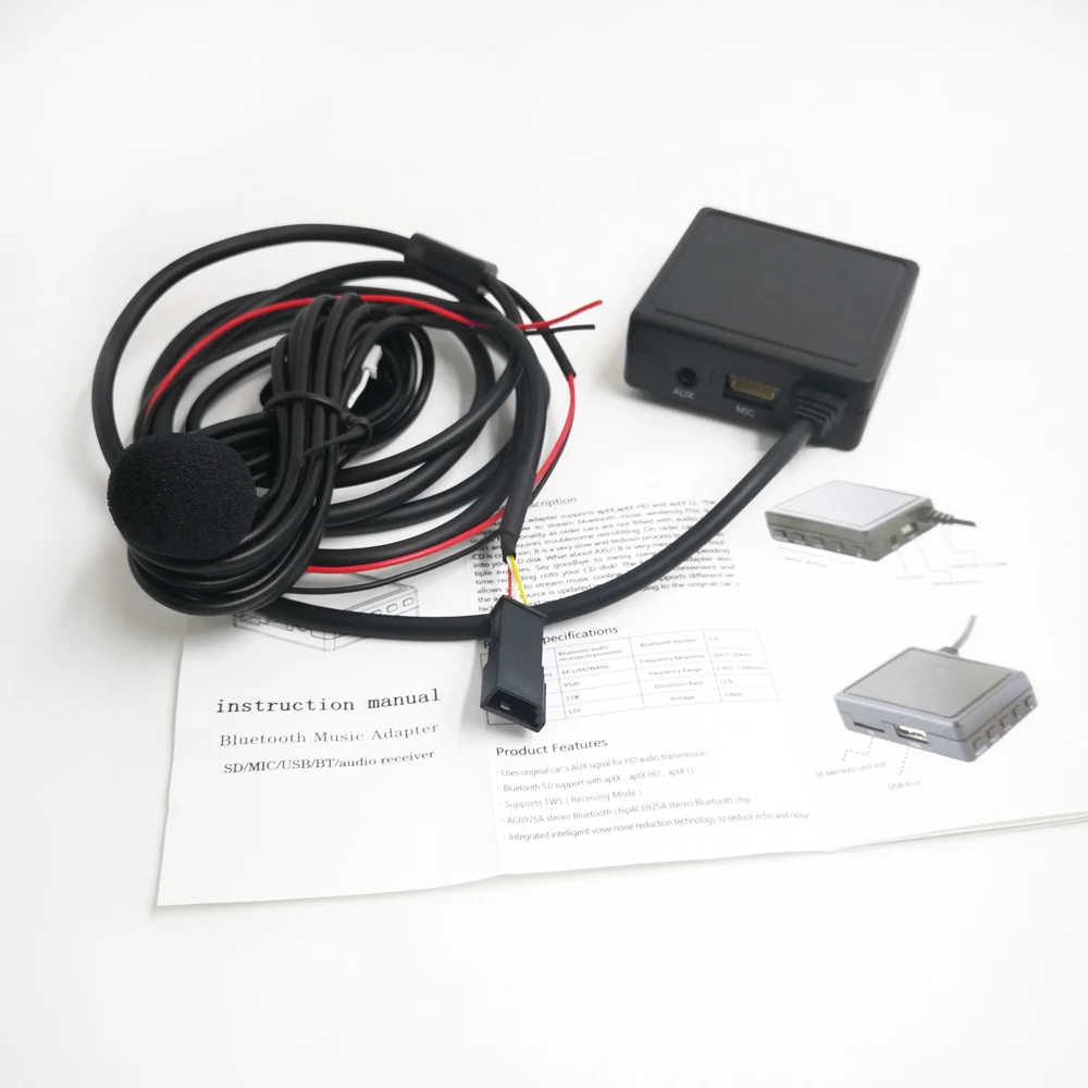 Автомобильный аудио адаптер Biurlink, беспроводной Bluetooth музыкальный адаптер с функцией телефонного звонка, AUX адаптер для BMW E39 E46 E38 E53 16:9 навига...
Автомобильный аудио адаптер Biurlink, беспроводной Bluetooth музыкальный адаптер с функцией телефонного звонка, AUX адаптер для BMW E39 E46 E38 E53 16:9 навига...