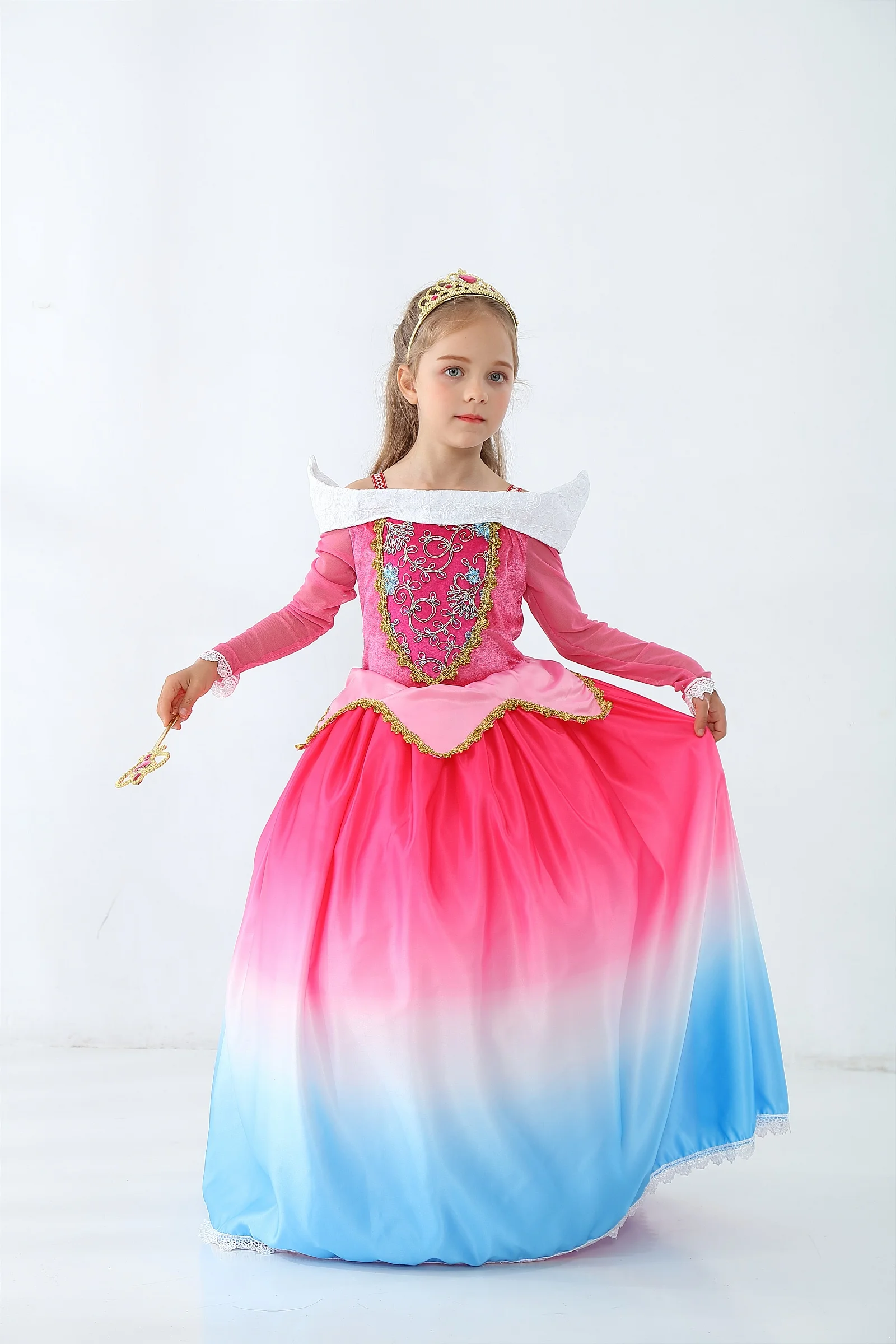 2019 New Princess Aurora Maxi Fancy Dress up Costume Outfit Formal Flower Dress Big Girl Kid Fairy Tale Cosplay Outfit 3-10 Year
2019 New Princess Aurora Maxi Fancy Dress up Costume Outfit Formal Flower Dress Big Girl Kid Fairy Tale Cosplay Outfit 3-10 Year