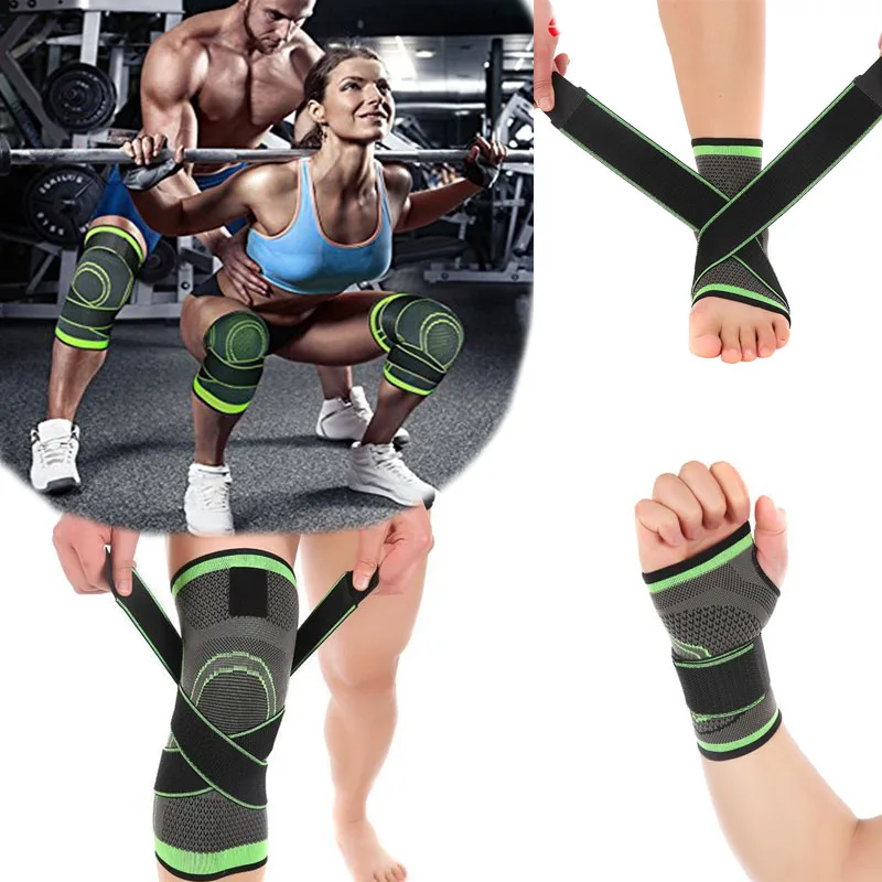 Unisex Support 3D Weaving Breathable Sport Knee Brace Pad / Ankle Support Brace Belt Elastic Nylon Compression Pad Protector
Unisex Support 3D Weaving Breathable Sport Knee Brace Pad / Ankle Support Brace Belt Elastic Nylon Compression Pad Protector