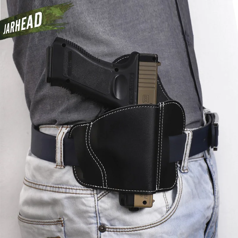 Cowhide Tactical Pistol Gun Holster Fit For Universal Gun M&P SHIELD Glock Gun Leather Military Army Belt Holster
Cowhide Tactical Pistol Gun Holster Fit For Universal Gun M&P SHIELD Glock Gun Leather Military Army Belt Holster