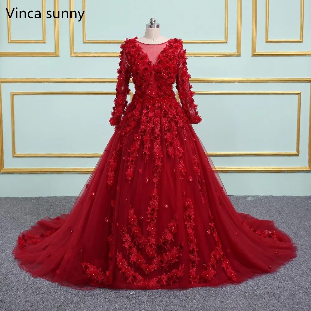 Vinca Sunny Red Wedding Dresses 2022 Scoop Neck Sheer Back 3d Flowers Wedding Gown Princess Ball Gown Bridal Gowns casamento
Vinca Sunny Red Wedding Dresses 2022 Scoop Neck Sheer Back 3d Flowers Wedding Gown Princess Ball Gown Bridal Gowns casamento