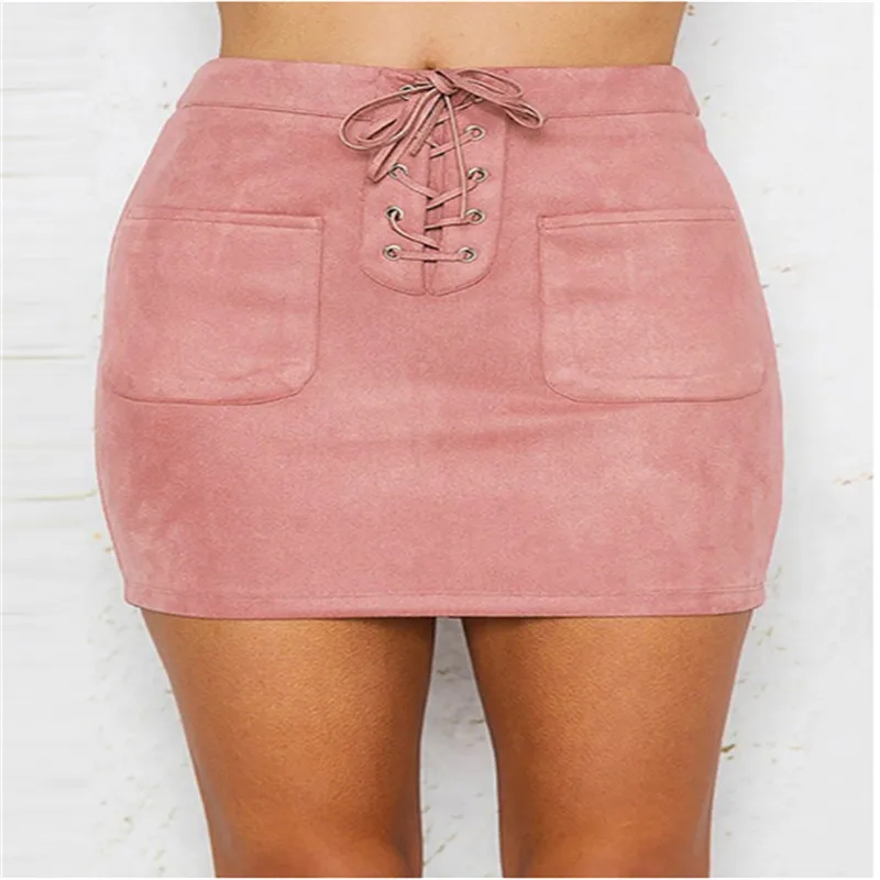 Women Leather Solid Suede Up Bandage High Waist Party Pencil Mini Skirt Sale
Women Leather Solid Suede Up Bandage High Waist Party Pencil Mini Skirt Sale