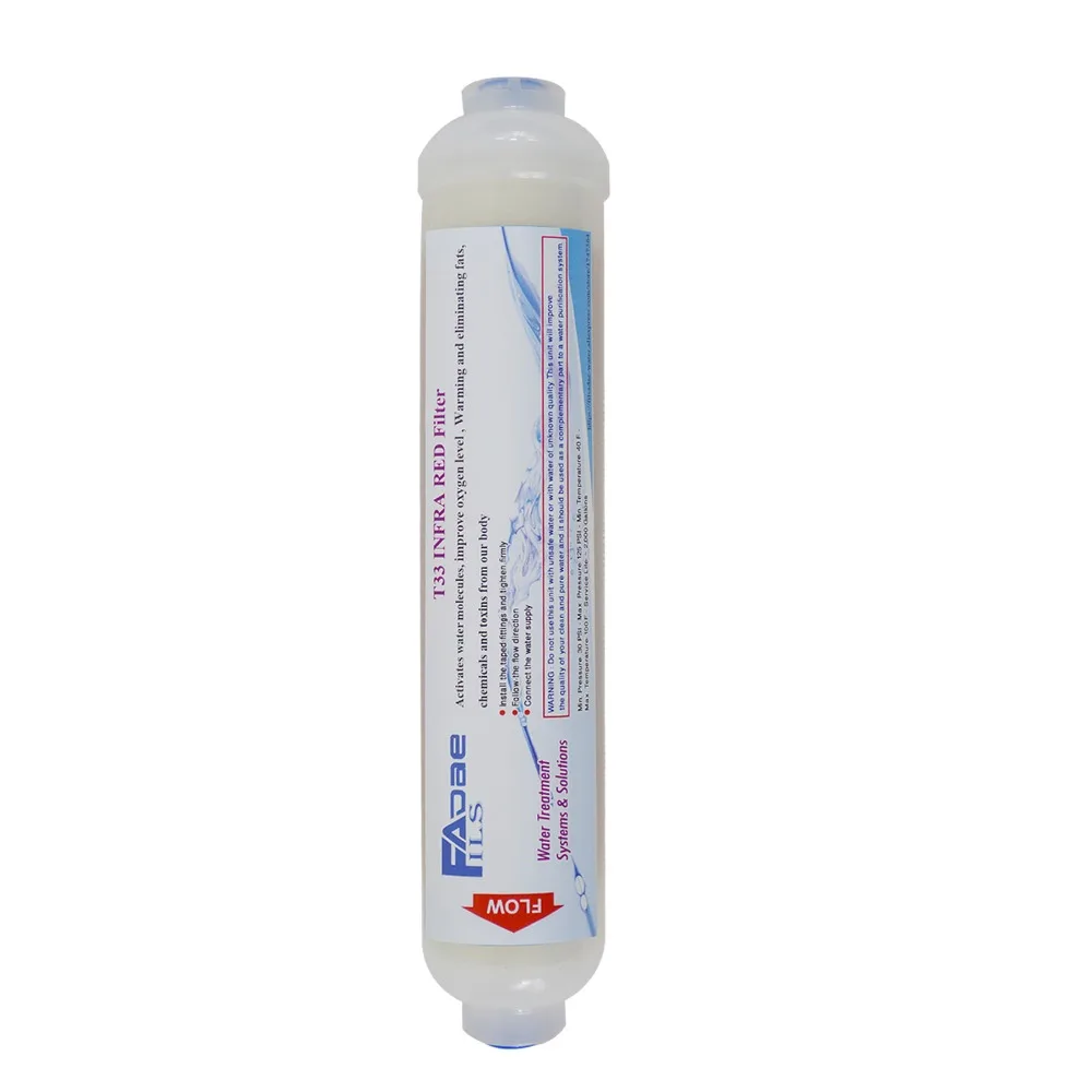Replacement Filters Far Infrared Mineral inline 10"x2" filter Transparent, upgrade any Reverse Osmosis ,1/4-inch female thread
Replacement Filters Far Infrared Mineral inline 10"x2" filter Transparent, upgrade any Reverse Osmosis ,1/4-inch female thread