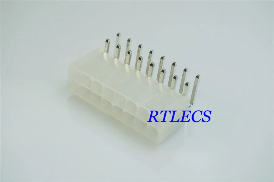 100pcs Mini-Fit Header Power Connector 4.20 mm 0.165" 2x8 Pin 16 Position Shrouded Male Pin Dual Row right Angle Through Hole
100pcs Mini-Fit Header Power Connector 4.20 mm 0.165" 2x8 Pin 16 Position Shrouded Male Pin Dual Row right Angle Through Hole
