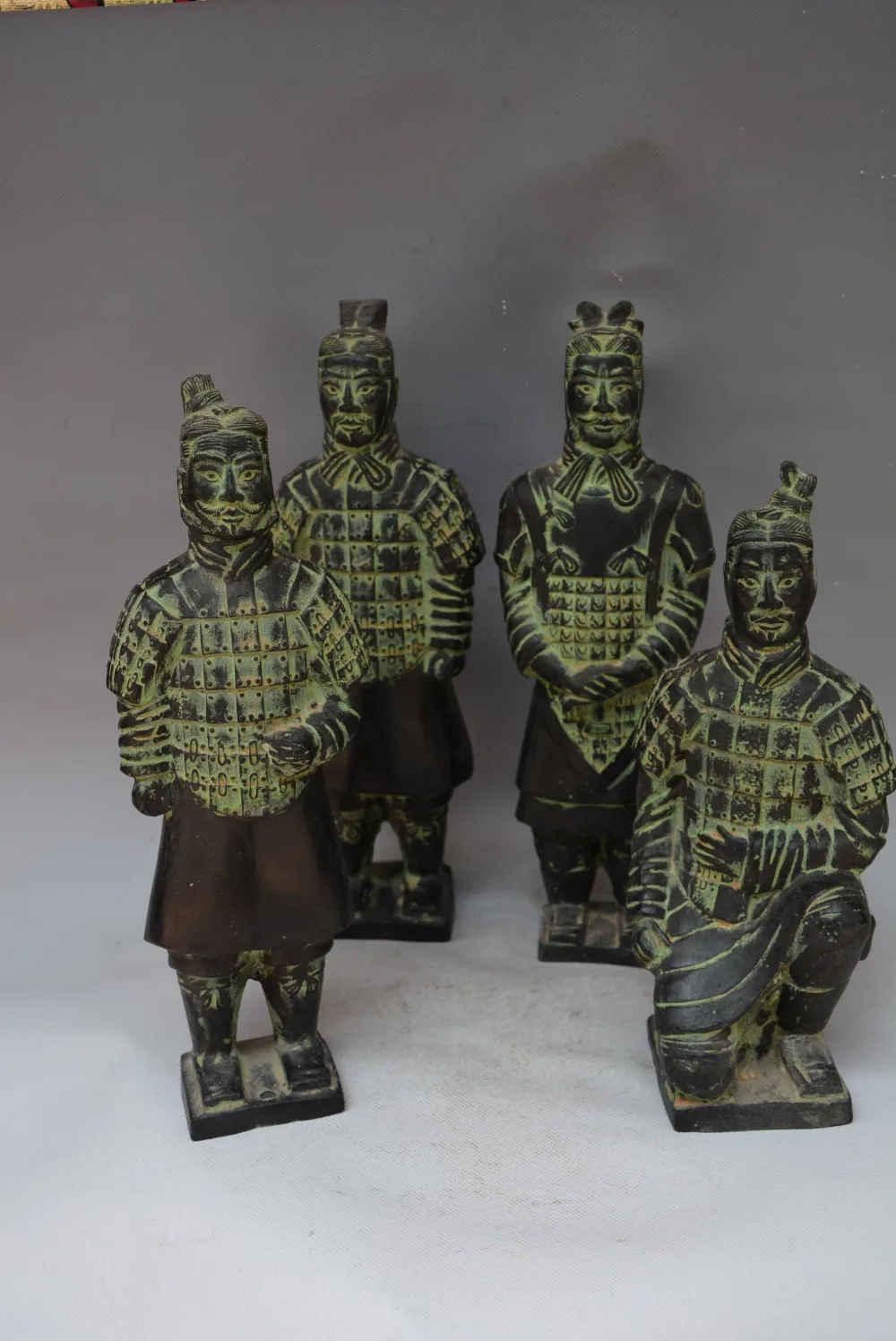 Rare Old Chinese Qin dynasty bronze Terracotta statues,A pack of four,best collection&adornment,free shipping
Rare Old Chinese Qin dynasty bronze Terracotta statues,A pack of four,best collection&adornment,free shipping