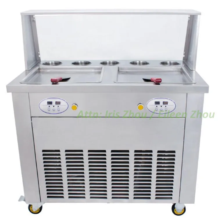 110V/220V fried ice cream machine double pan new double pan fried ice cream roll machine
110V/220V fried ice cream machine double pan new double pan fried ice cream roll machine