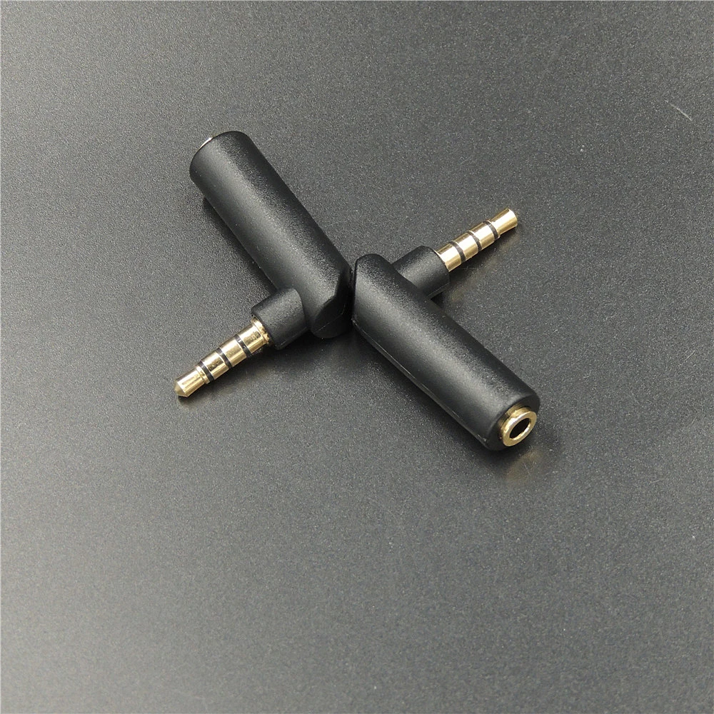 L Shaped Right Angle 3.5mm 4 pole Male To Female Audio Stereo Plug Adapter Connector
L Shaped Right Angle 3.5mm 4 pole Male To Female Audio Stereo Plug Adapter Connector