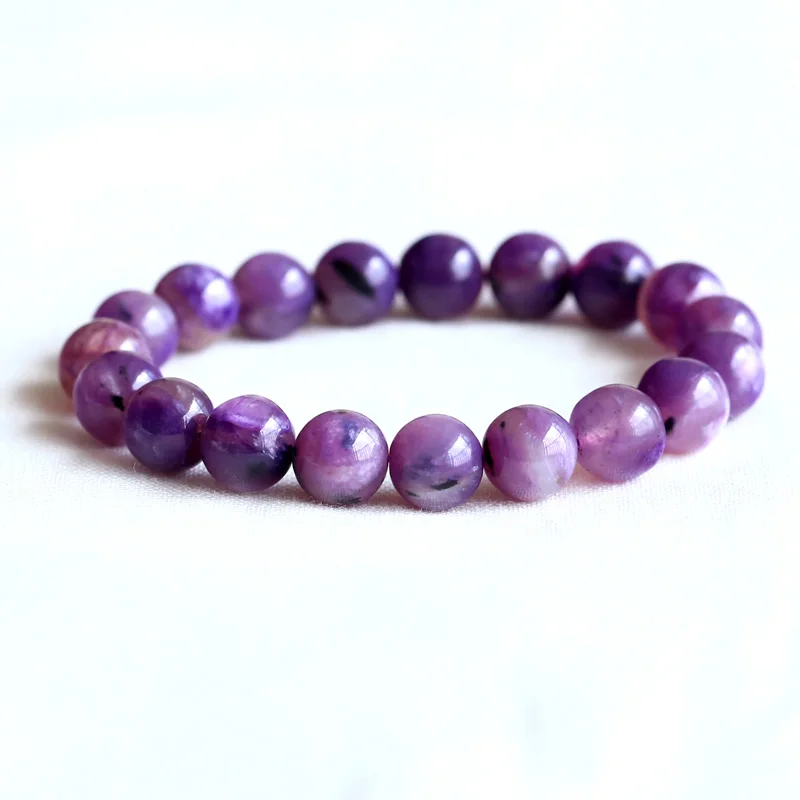 Natural Genuine Clear Purple Charoite Stretch Finish Bracelet Round beads 10mm 05092
Natural Genuine Clear Purple Charoite Stretch Finish Bracelet Round beads 10mm 05092