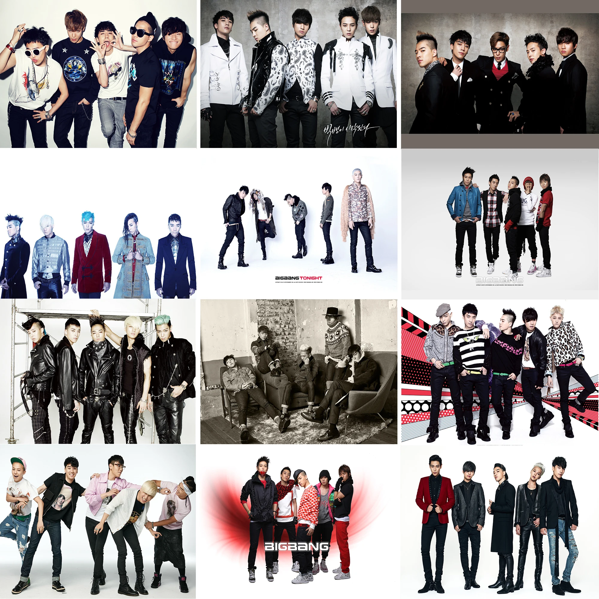 Плакаты BIGBANG настенные наклейки украшение для дома K pop|stickers home decor|wall stickerwall stickers
