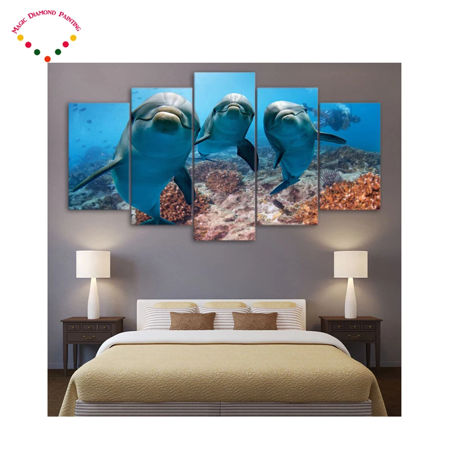 5pcs/set full 5d diamond embroidery Animal Dolphins 5d Diamond mosaic diamond painting cross stitch diamond sets home decorative
5pcs/set full 5d diamond embroidery Animal Dolphins 5d Diamond mosaic diamond painting cross stitch diamond sets home decorative