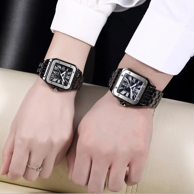 DALISHI Элитный бренд мужской керамика часы кварцевые пара для мужчин платье