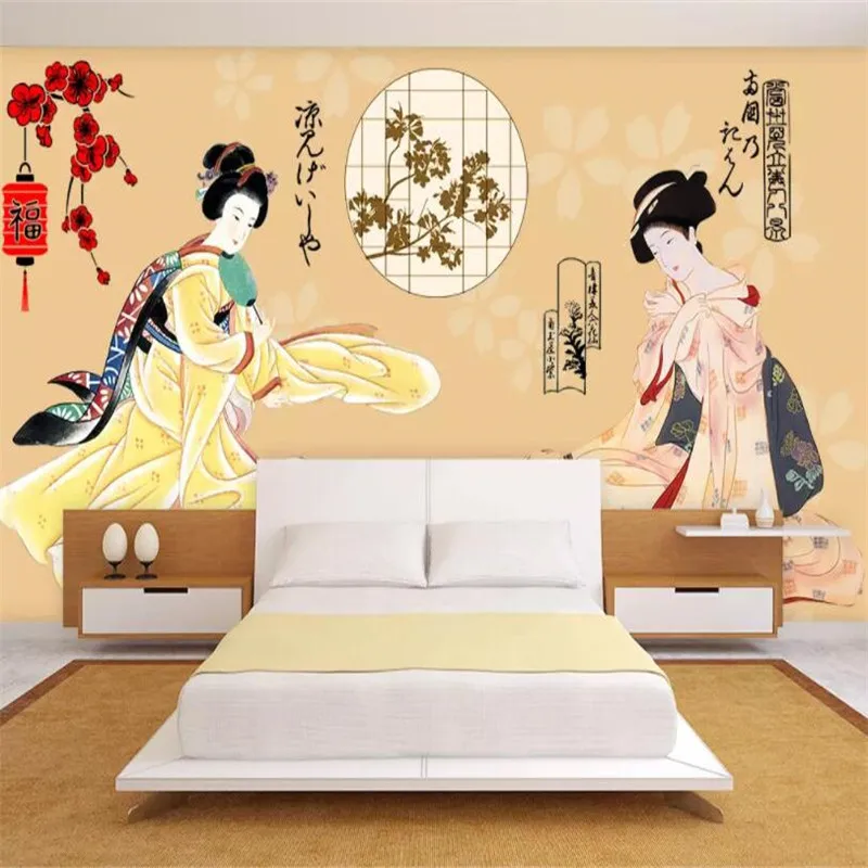 Custom photo wallpaper custom 3D stereo Japanese ladies mural wallpaper sushi store Club corridor porch wallpaper
Custom photo wallpaper custom 3D stereo Japanese ladies mural wallpaper sushi store Club corridor porch wallpaper