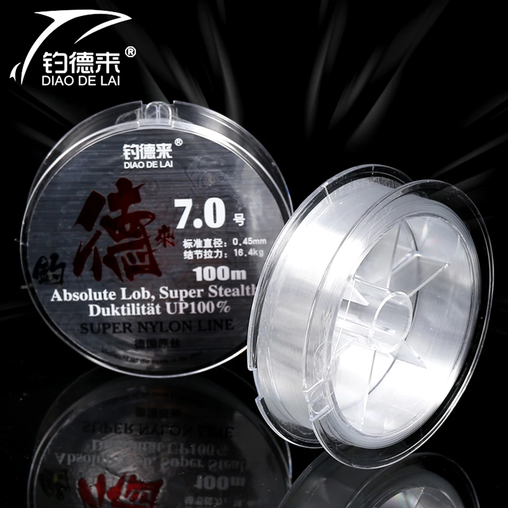Nylon Fishing Line 100m Germany Imported Raw Material Strong Nylon-Fishing-Thread for Carp Fishing 7.9-18.4 KG
Nylon Fishing Line 100m Germany Imported Raw Material Strong Nylon-Fishing-Thread for Carp Fishing 7.9-18.4 KG