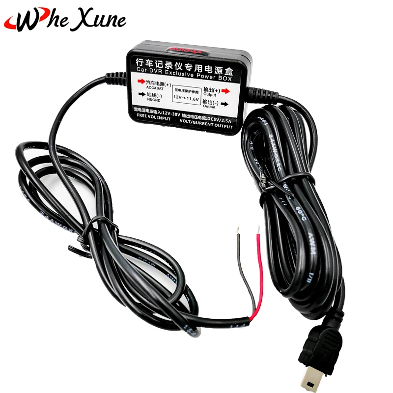 Whexune Новый Mini USB Порты и разъёмы Провода кабель DC 5 В 2.5a автомобиля Зарядное