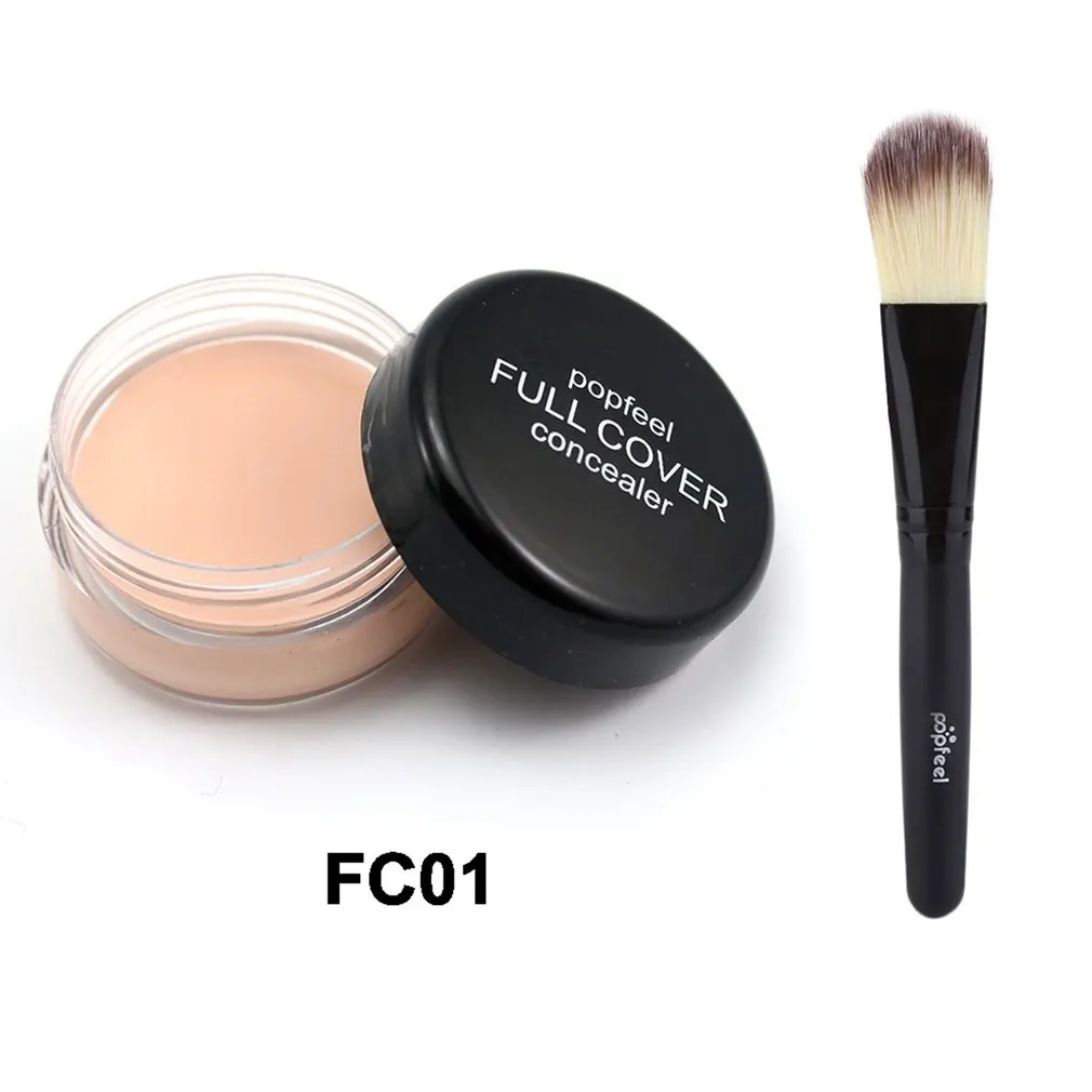 Full Cover Concealer Oil Control Natural Makeup Concealers Facial Face Cream with Makeup Brush Foundation Contour
Full Cover Concealer Oil Control Natural Makeup Concealers Facial Face Cream with Makeup Brush Foundation Contour
