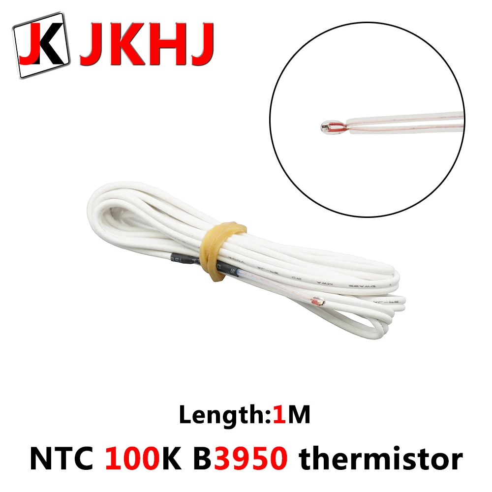 3D Printer hotend Parts NTC 100K B3950 Thermistor Glass sealed type 1% High accuracy Temperature Sensor for MK8 heated length 1M
3D Printer hotend Parts NTC 100K B3950 Thermistor Glass sealed type 1% High accuracy Temperature Sensor for MK8 heated length 1M