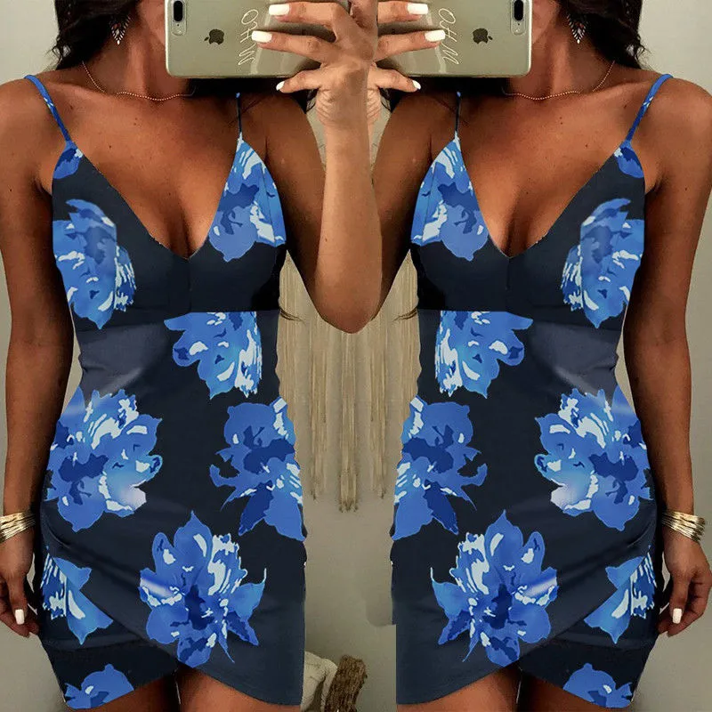 Fashion Sexy Women Irregular Floral Printed Dresses 2018 New Summer Bodycon Suspenders Dress Sleeveless V-neck Dresses Vestidos
Fashion Sexy Women Irregular Floral Printed Dresses 2018 New Summer Bodycon Suspenders Dress Sleeveless V-neck Dresses Vestidos