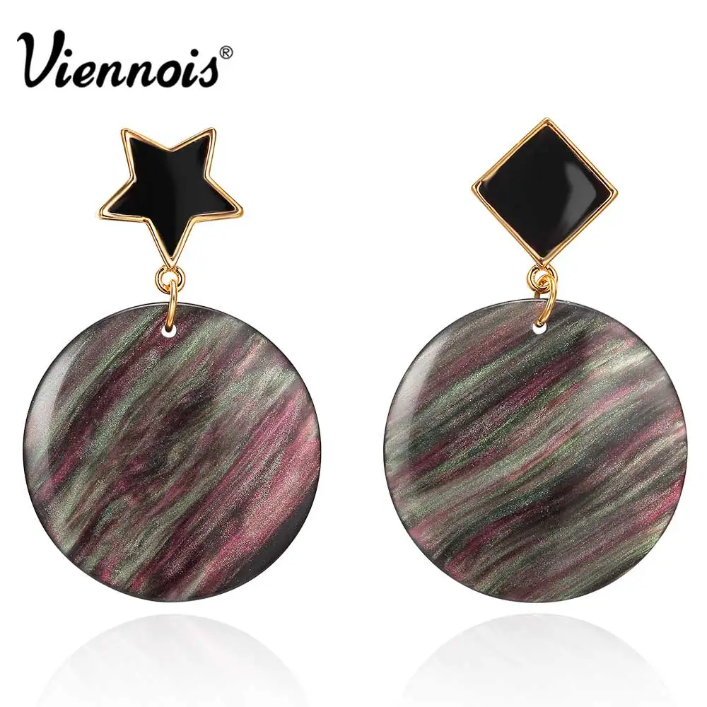 Viennois Round Sea Shell Drop Earrings for Women Enamel Star Dangle Earrings Korean Statement Brincos Fashion Jewelry Party Gift
Viennois Round Sea Shell Drop Earrings for Women Enamel Star Dangle Earrings Korean Statement Brincos Fashion Jewelry Party Gift