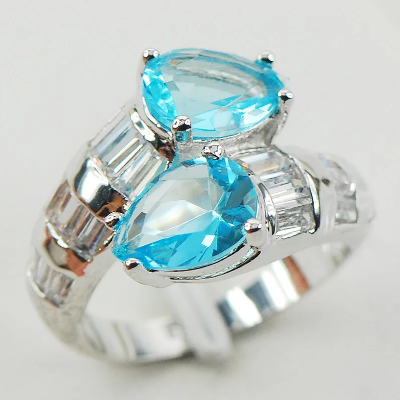 Simulated Aquamarine White Crystal Zircon Women 925 Sterling Silver Ring F960 Size 6 7 8 9 10
Simulated Aquamarine White Crystal Zircon Women 925 Sterling Silver Ring F960 Size 6 7 8 9 10