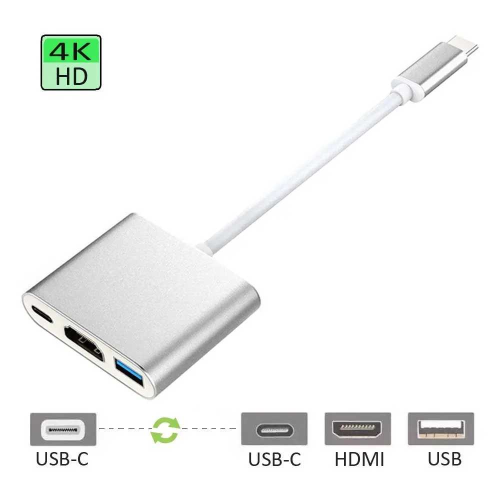 GEUMXL Type-c Digital AV Multiport Adapter USB 3.1 USB-C HDMI Adapter 4K Type-C Charging Port for New Macbook Samsung S8 S8 PLUS
GEUMXL Type-c Digital AV Multiport Adapter USB 3.1 USB-C HDMI Adapter 4K Type-C Charging Port for New Macbook Samsung S8 S8 PLUS
