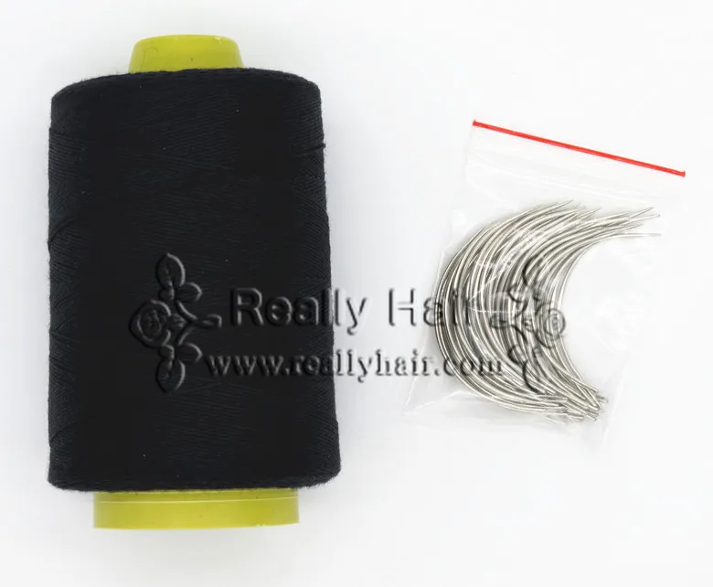 Free shipping 50pcs type C length 60mm hair weaving needles curved needles with 1 roll Black thread Cotton weaving thread
Free shipping 50pcs type C length 60mm hair weaving needles curved needles with 1 roll Black thread Cotton weaving thread