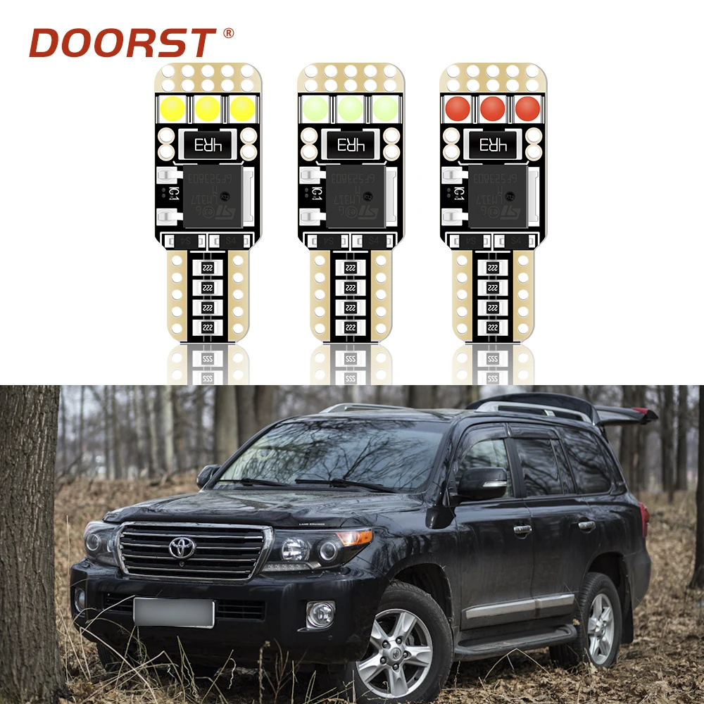 Светодиодная автомобильная парковочная лампа T10 W5W WY5W Canbus без ошибок для Toyota Land
