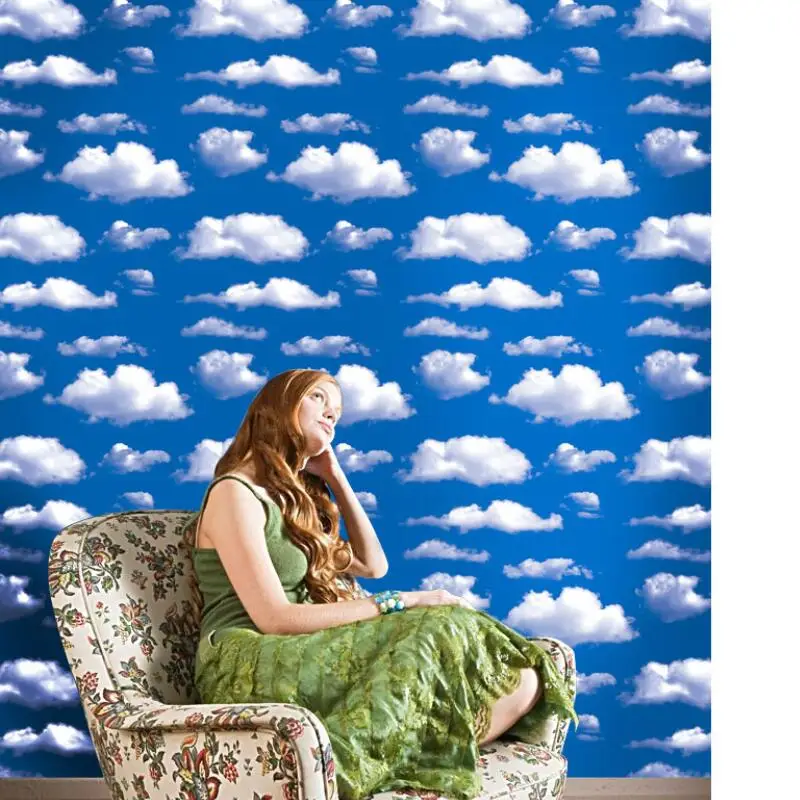 3d Blue Sky White Cloud Wall Paper diy Furniture Ceiling Decor Self Adhesive Wallpaper Sticker Waterproof PVC Wallpapers EZ052
3d Blue Sky White Cloud Wall Paper diy Furniture Ceiling Decor Self Adhesive Wallpaper Sticker Waterproof PVC Wallpapers EZ052