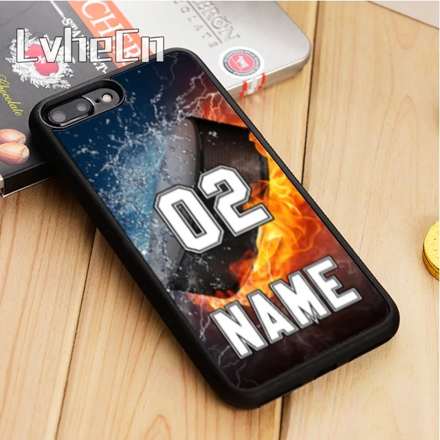 LvheCn чехол для телефона с персонализированным номером и именем хоккея iPhone 5 6s 7 8 plus