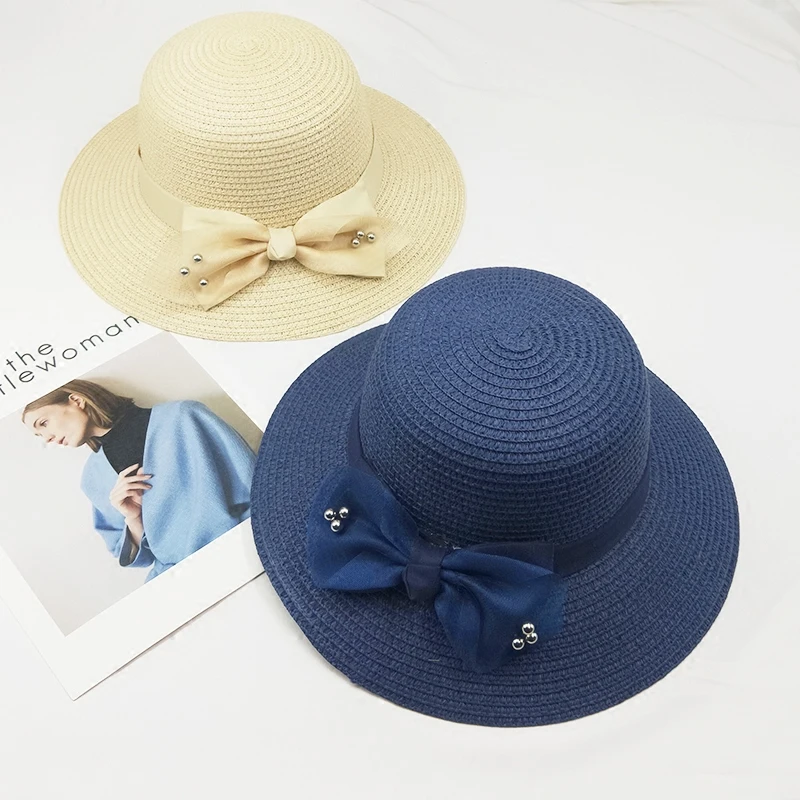 Соломенная женская Летняя шляпка Открытый путешествия солнцезащитный козырек с