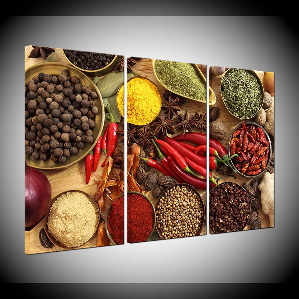 Canvas Paintings For Kitchen Wall Art HD Prints 3 Pieces Grains Spices Pictures Chilli Food Poster Modular Home Decor Framework
Canvas Paintings For Kitchen Wall Art HD Prints 3 Pieces Grains Spices Pictures Chilli Food Poster Modular Home Decor Framework