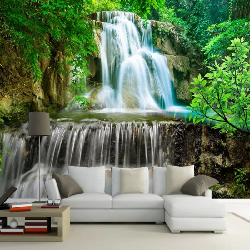 Dropshipping Colomac Custom Wallpaper Green Forest Water Flowing Beautiful Scenery Jungle Wallpaper Wall Murals Papel De Pared
Dropshipping Colomac Custom Wallpaper Green Forest Water Flowing Beautiful Scenery Jungle Wallpaper Wall Murals Papel De Pared