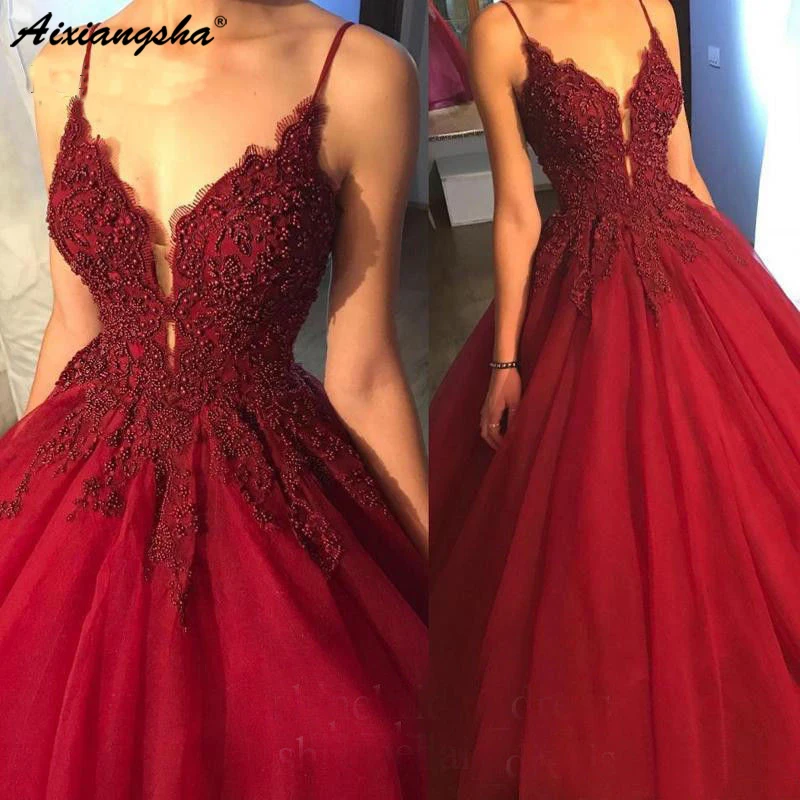 Sexy Burgundy V neck Long Ball Gowns Long Evening Dress Beading Spaghetti Strap Plus Size Sexy Prom Dress Vestido De Festa
Sexy Burgundy V neck Long Ball Gowns Long Evening Dress Beading Spaghetti Strap Plus Size Sexy Prom Dress Vestido De Festa