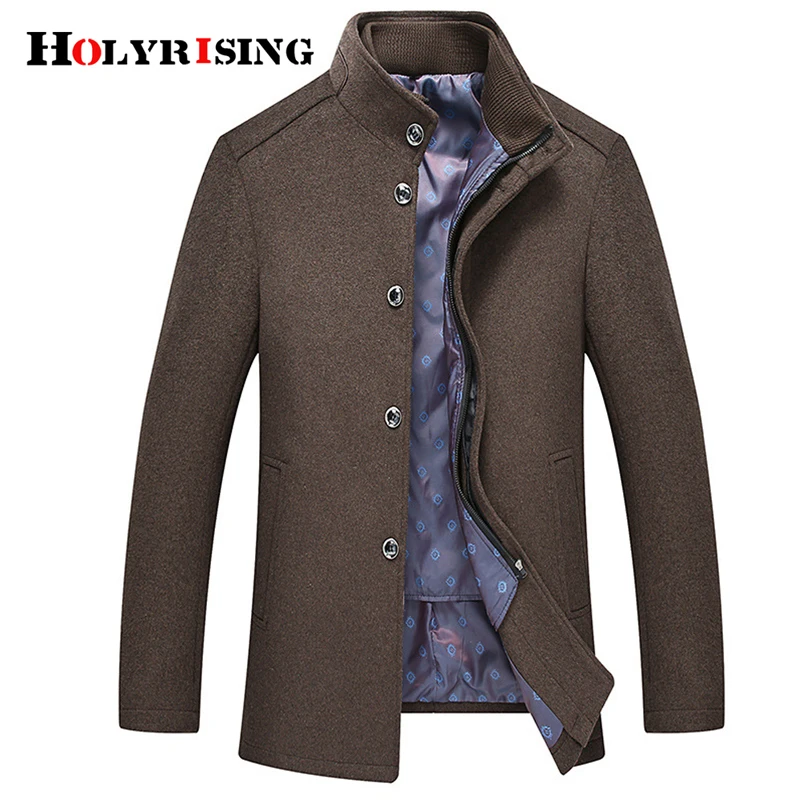 Holyrising Men Wool Coats Business OverCoats Stylish Casaco Masculino Coat Turn Collar Coat For Men Warm Male Clothing 18923-5
Holyrising Men Wool Coats Business OverCoats Stylish Casaco Masculino Coat Turn Collar Coat For Men Warm Male Clothing 18923-5