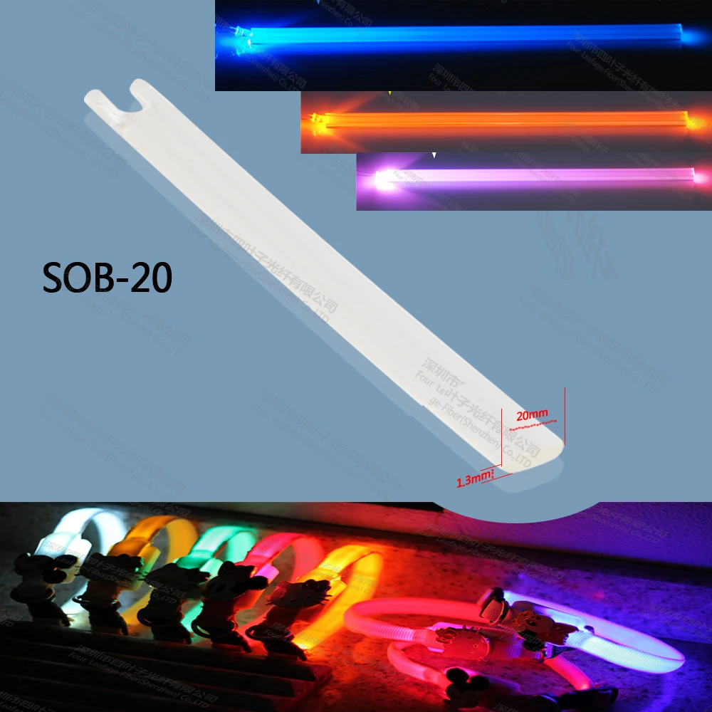factory 1.3 x 20mm TPU side emitting fiber optic lighting wristband collar optical fiber bar
factory 1.3 x 20mm TPU side emitting fiber optic lighting wristband collar optical fiber bar