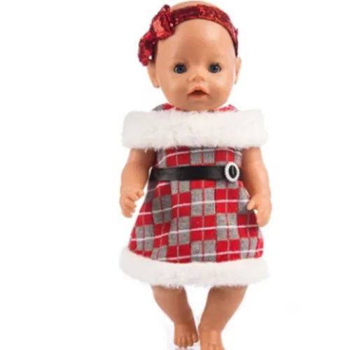 Warm Dress+hairbrand ClothesFit For born baby 43cm Doll Clothes Doll Accessories For 17inch Baby Doll
Warm Dress+hairbrand ClothesFit For born baby 43cm Doll Clothes Doll Accessories For 17inch Baby Doll