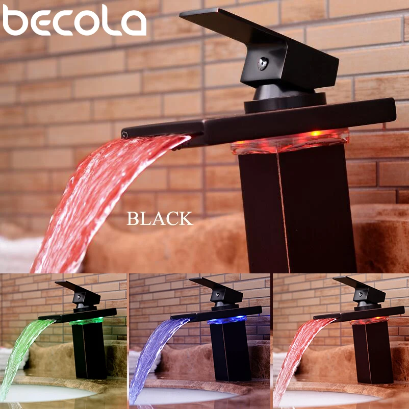 Светодиодный смеситель BECOLA из матового никеля, водопад, контроль температуры, водопроводный кран с маслом и черным светодиодом, 3 цвета
Светодиодный смеситель BECOLA из матового никеля, водопад, контроль температуры, водопроводный кран с маслом и черным светодиодом, 3 цвета