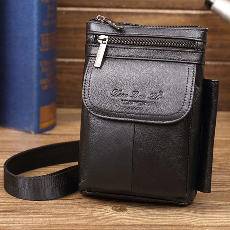 High Quality Male Loop Skin Fanny Belt Cross Body Shoulder Bags Waist Pack Genuine Leather Men Small Messenger Business Bag
High Quality Male Loop Skin Fanny Belt Cross Body Shoulder Bags Waist Pack Genuine Leather Men Small Messenger Business Bag