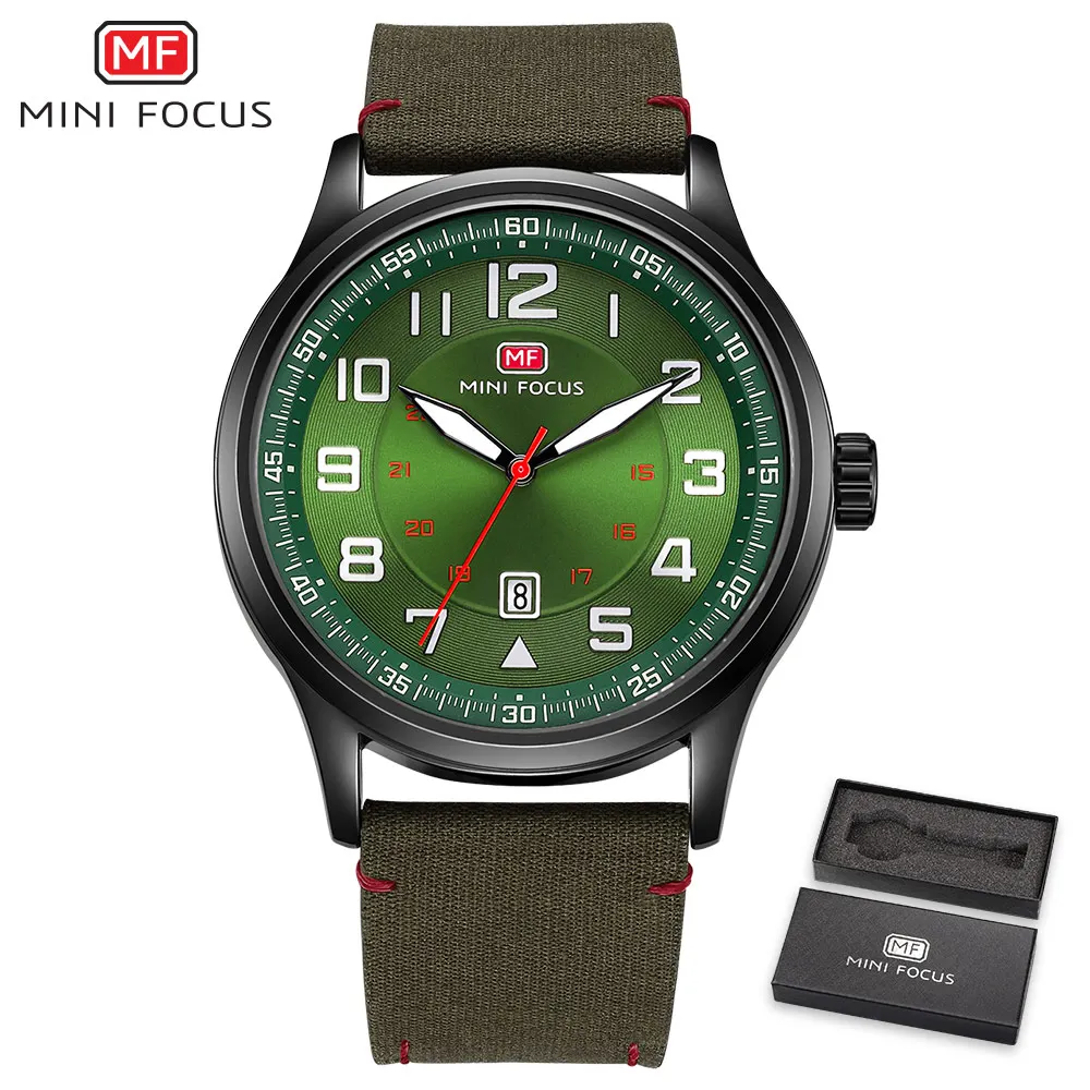 MINIFOCUS Waterproof Quartz Fashion Men Watch Military Nylon Calendar Mens Wristwatch Sports Fashion Green Relogio Masculino
MINIFOCUS Waterproof Quartz Fashion Men Watch Military Nylon Calendar Mens Wristwatch Sports Fashion Green Relogio Masculino