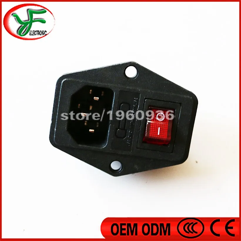 10pcs/lot 3 Pin IEC320 C14 Inlet Module Plug Fuse Switch Male Power Socket 10A 250V
10pcs/lot 3 Pin IEC320 C14 Inlet Module Plug Fuse Switch Male Power Socket 10A 250V