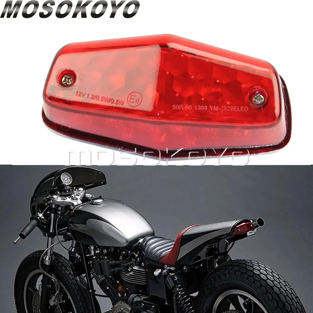 Светодиодсветодиодный подсветка для мотоцикла задний фонарь Harley Triumph Cafe Racer Scrambler