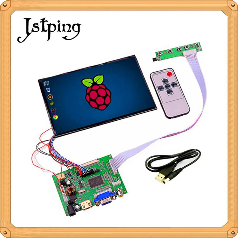 Jstping 7 дюймовый планшет HD 1280*800 ЖК дисплей экран флэш плата монитор вход для Raspberry Pi