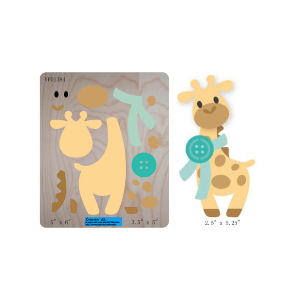 Giraffe Butterfly Bow Flower Shape Wooden Mould DIY Cutting Dies for Handcrafts DIY Scrapbooking Photo Album Decorative
Giraffe Butterfly Bow Flower Shape Wooden Mould DIY Cutting Dies for Handcrafts DIY Scrapbooking Photo Album Decorative